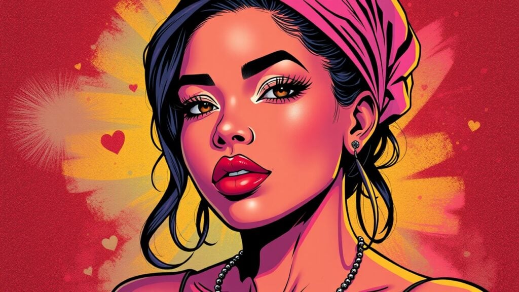 Sharelle Rosado illustrated biography, portrait