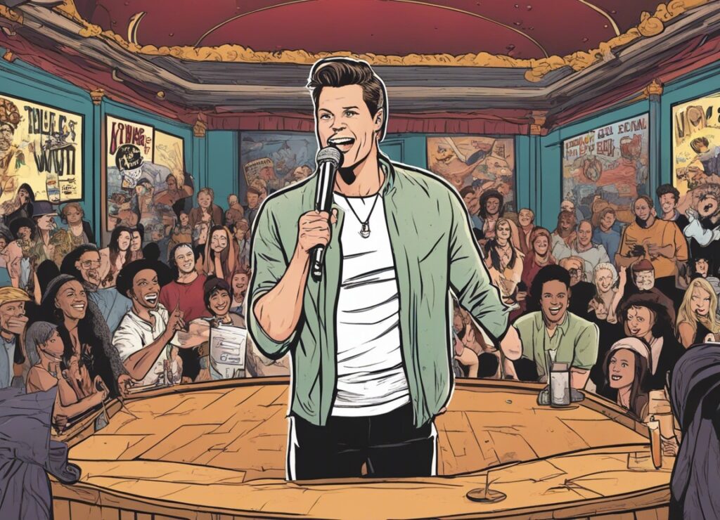 Theo Von doing a stand up comedy