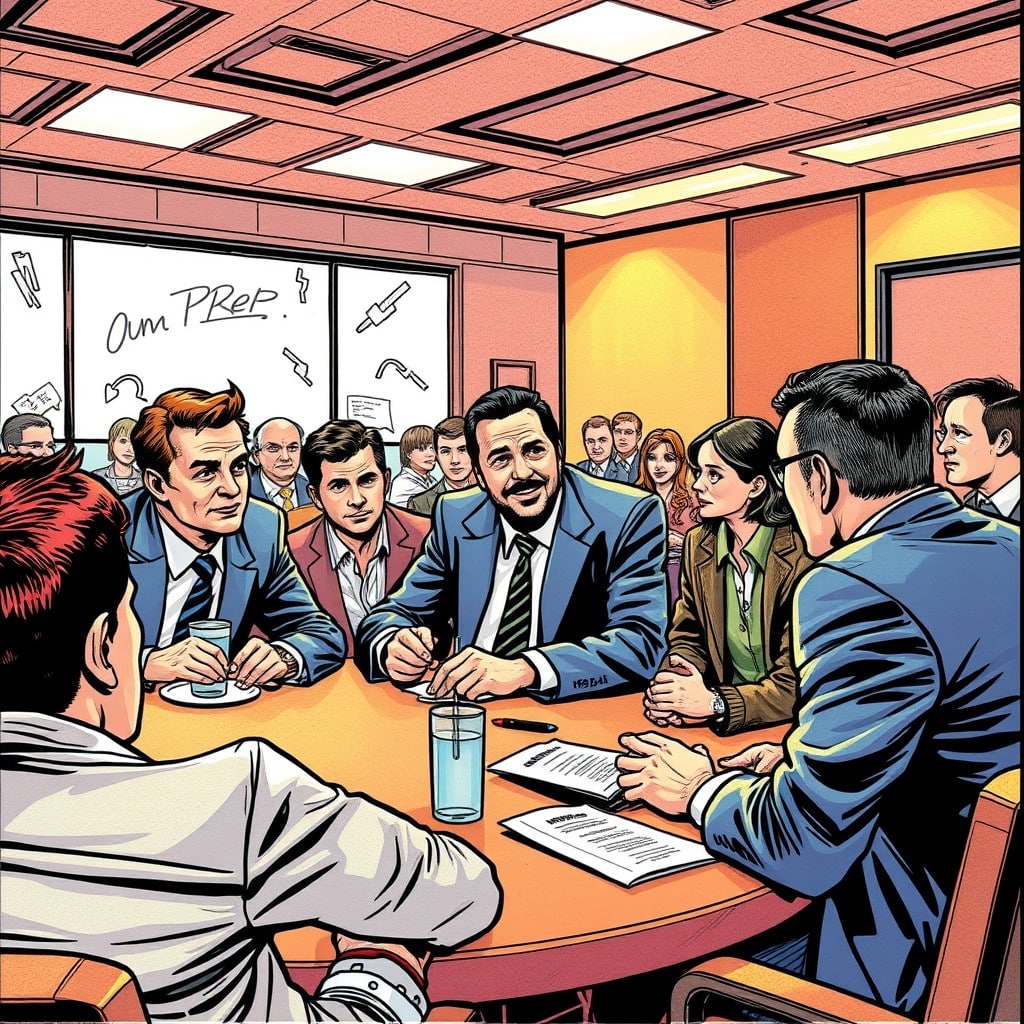 Tommy Mottola on a meeting
