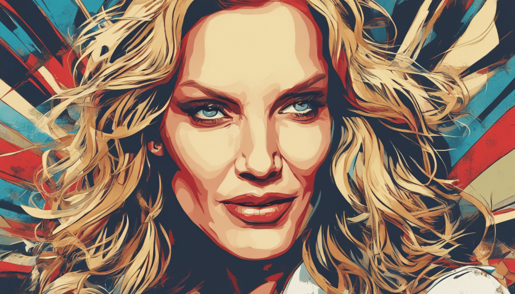 Uma Thurman's portrait