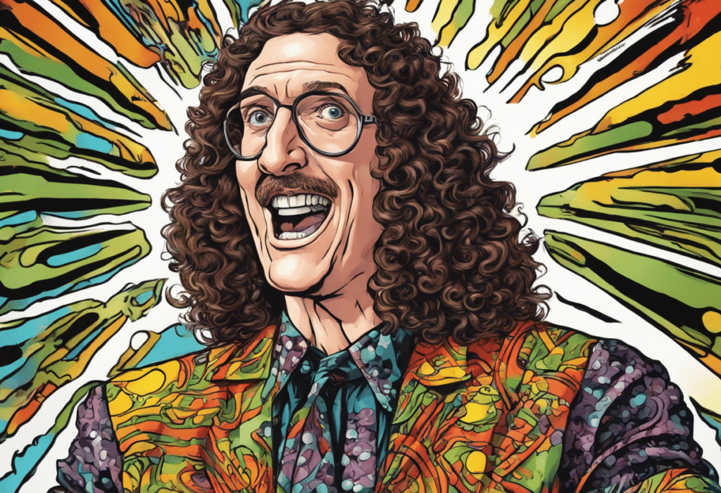 Weird Al illustrated biography, portrait