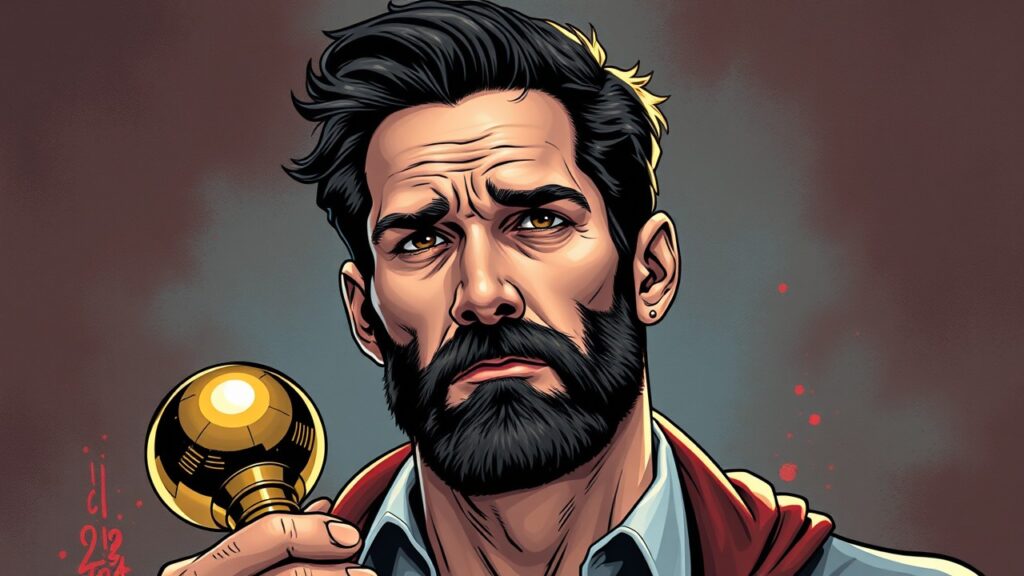 Zack Snyder winning an award