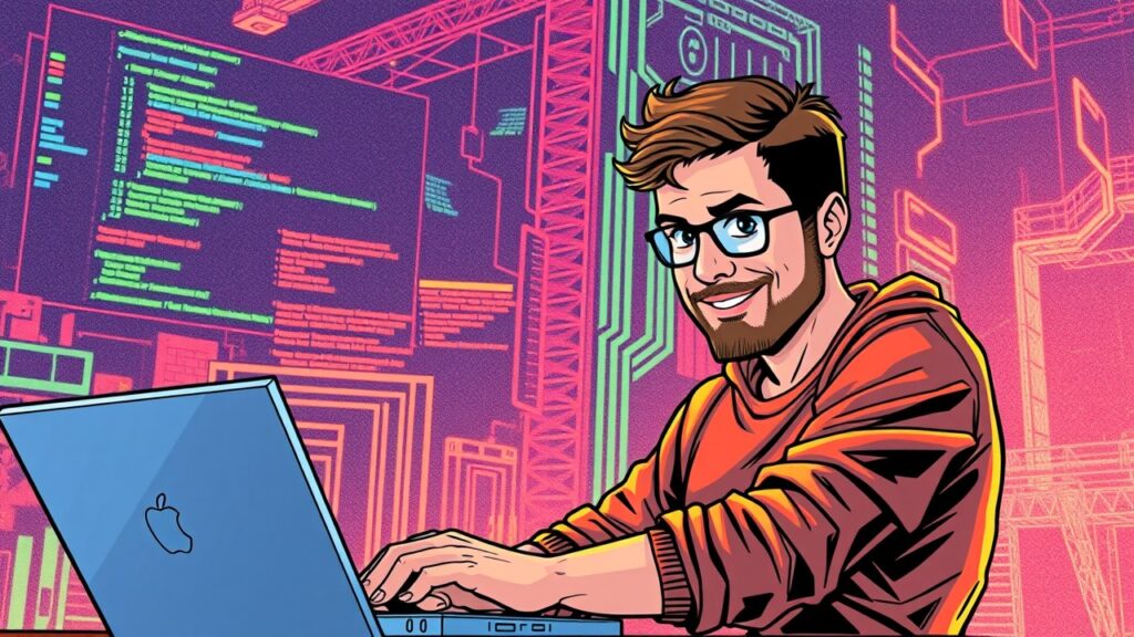 Scott Cawthon writing a code