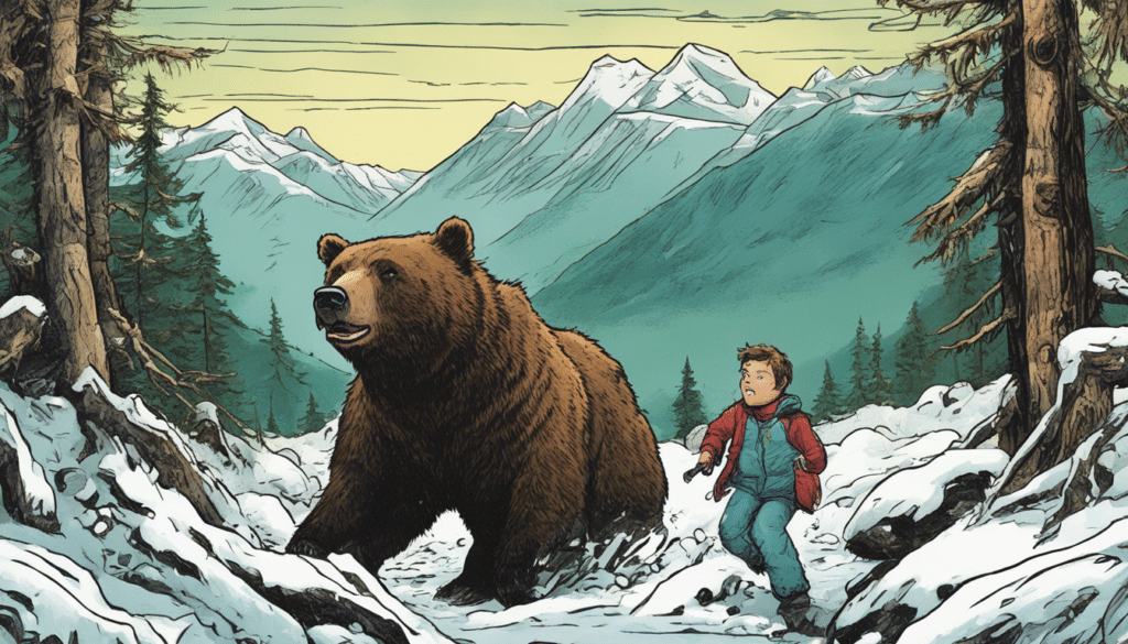 a kid fighting a dear in alaska