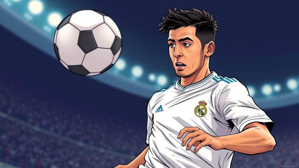 Sergio Carrallo as a tenager in real mardid youth academy