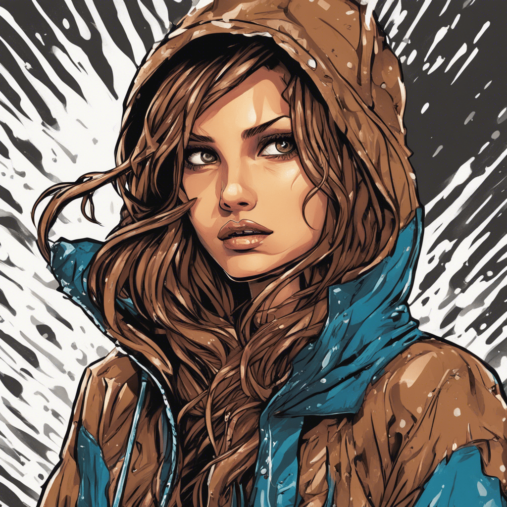 Rain Brown black and white background