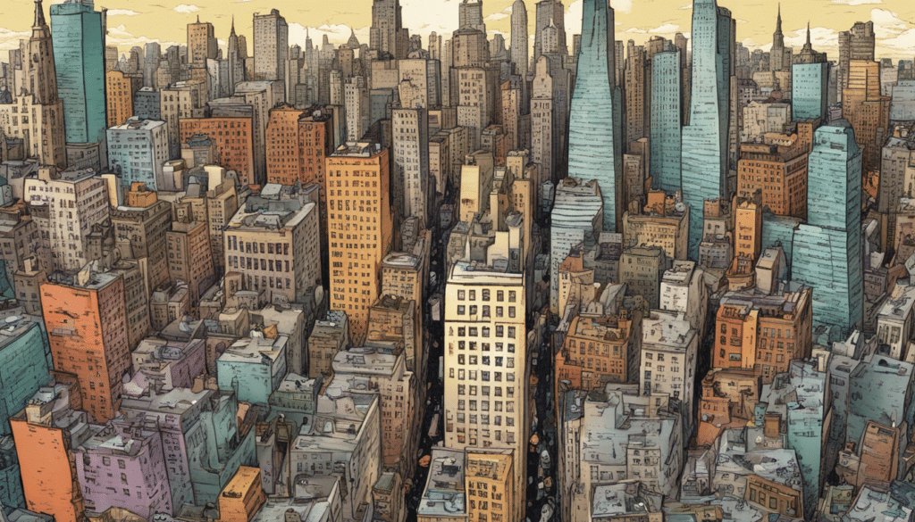 new york city from bird's eye view