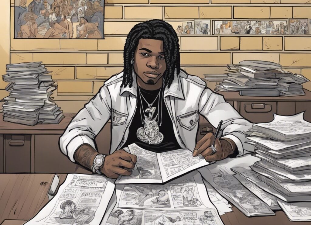 King Von in high school as a teenager