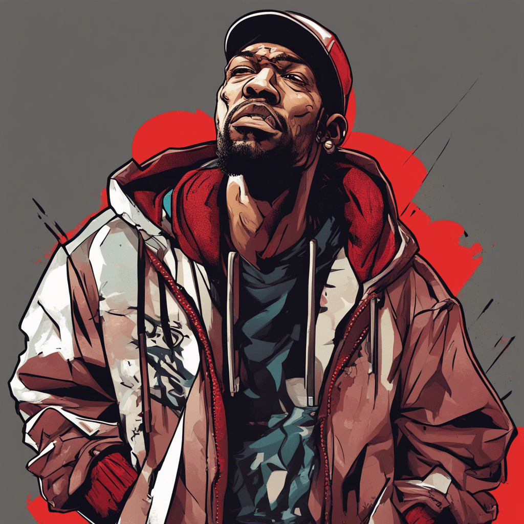 Redman full body image, wearing hoodie
