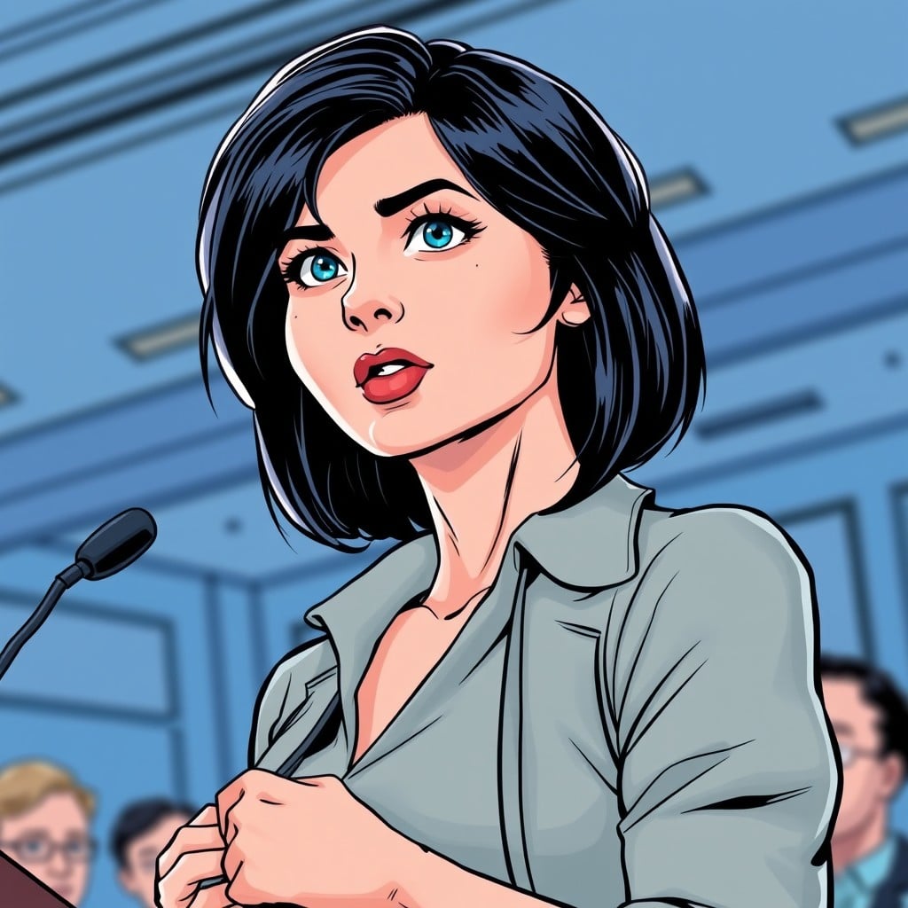Teal Swan on a conference giving speech