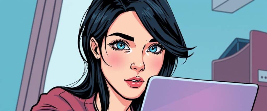 Teal Swan on a laptop as a teenager