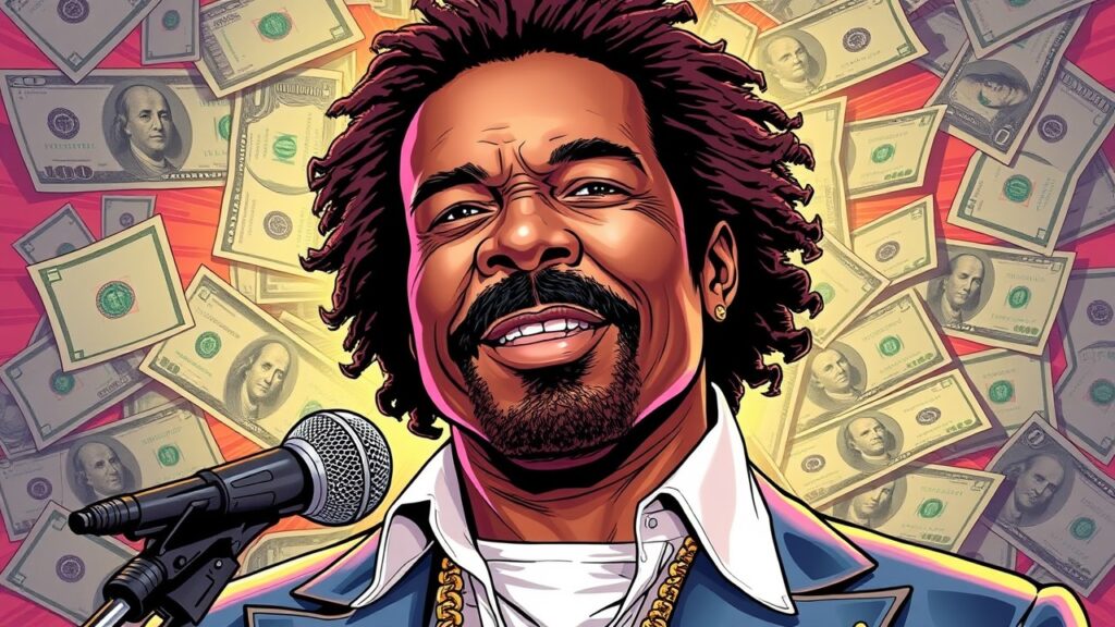 Ray Parker Jr's net worth, money background, portrait