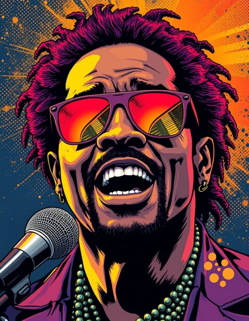 Stevie Wonder's portrait