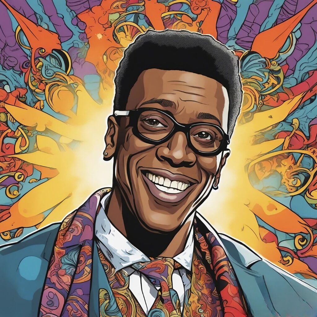 arsenio hall portrait colorful