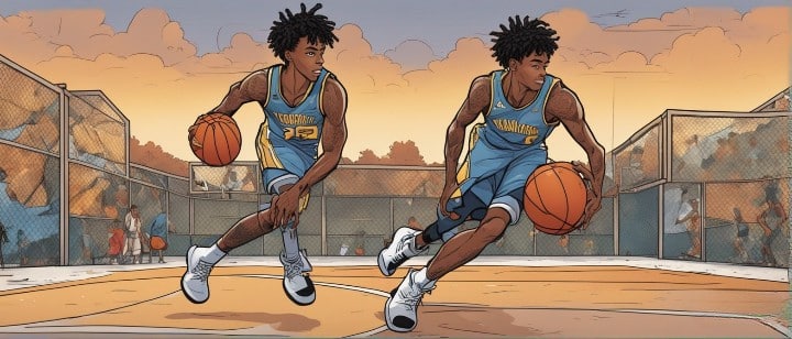 teenager ja mastering his craft in basketball