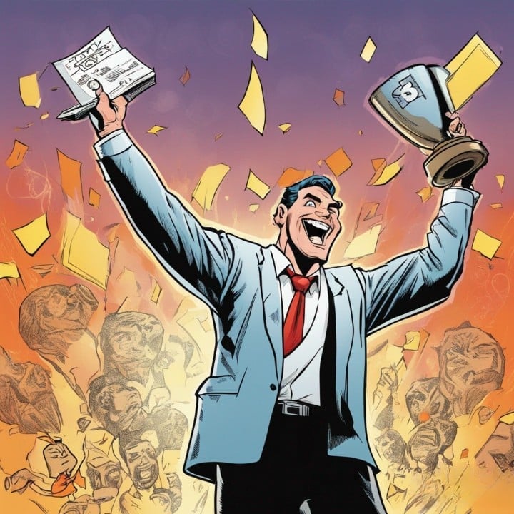 Aaron Krause winning Ernst & Yong's entrepreneur of the year award