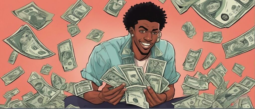 ja holding money in his hands