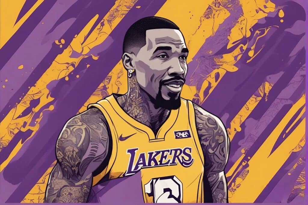 jr smith in his lakers jersey