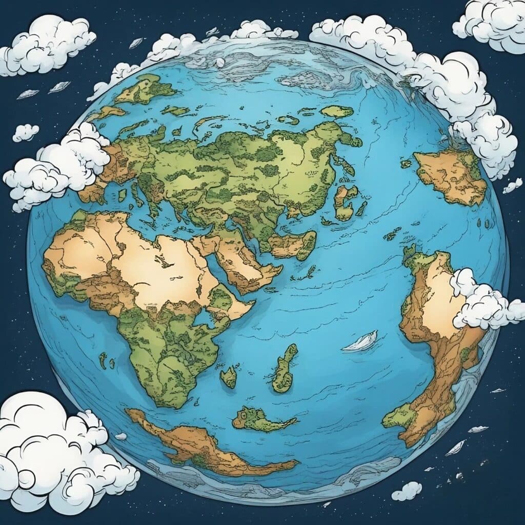 globe from the space