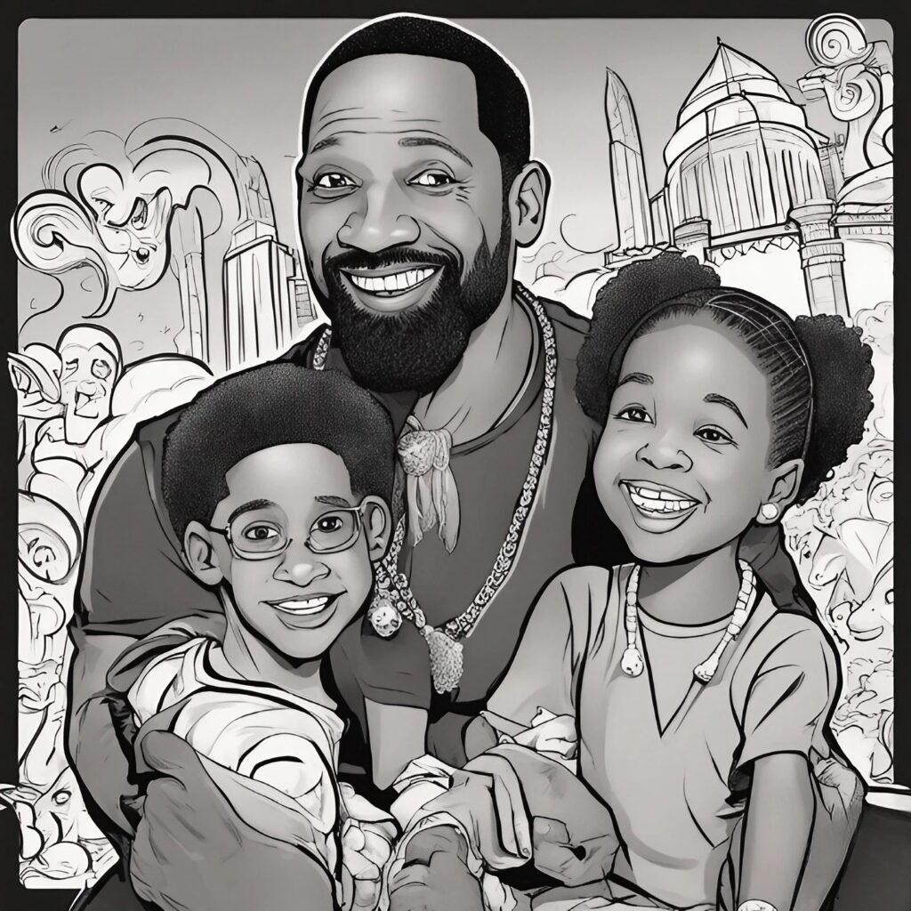 mike epps with his kids