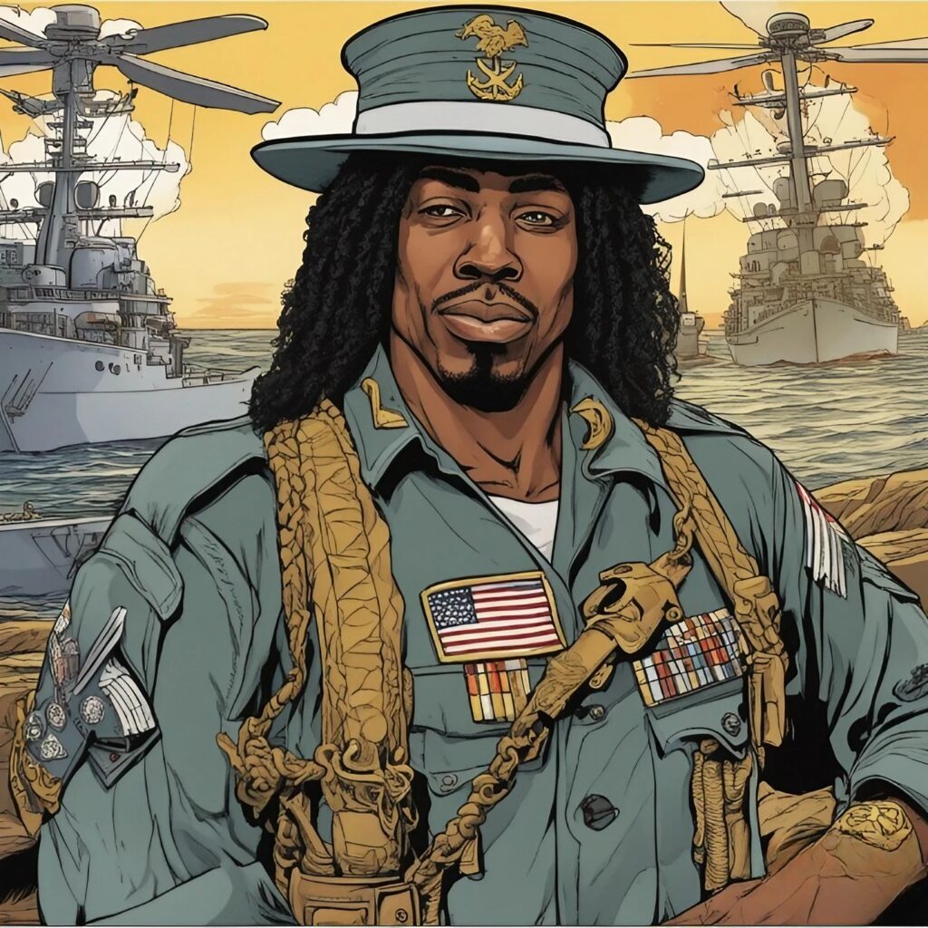 rick james in a navy