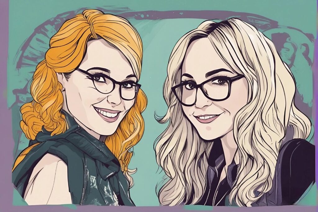 nikki gloser and Sara Schaefer portrait