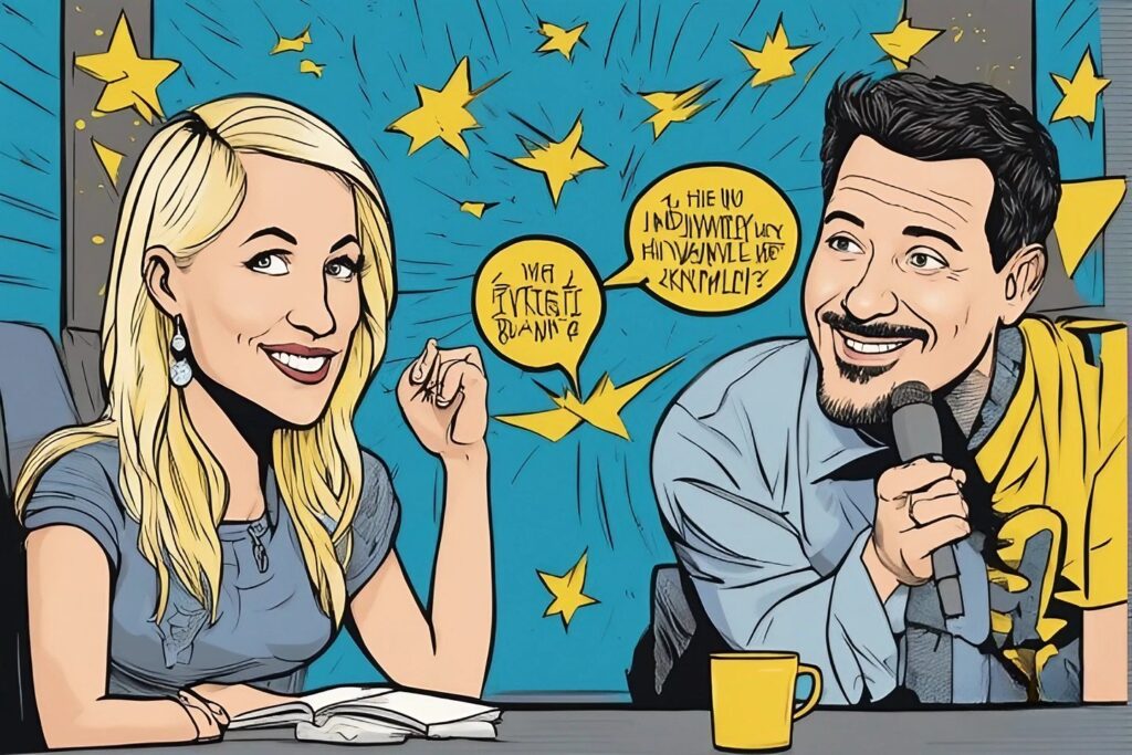 nikki glose ina  a talk show