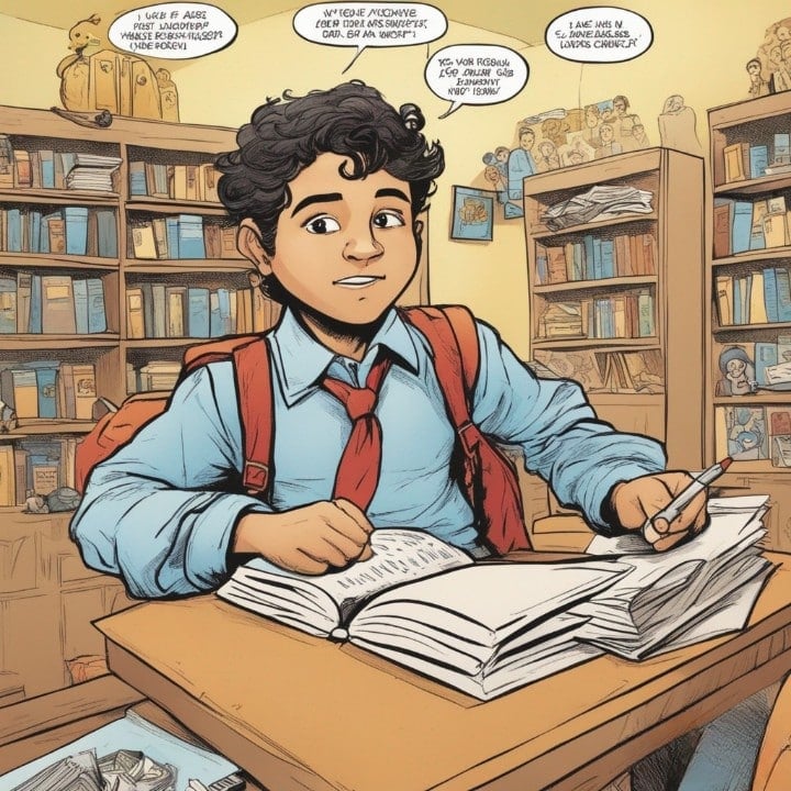 manny khoshbin as a child in a school