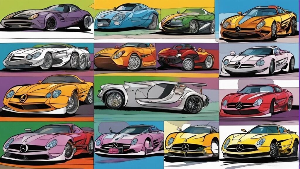 Mercedes SLR McLaren (9 of them)