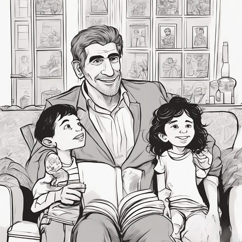 manny khoshbin with his kids