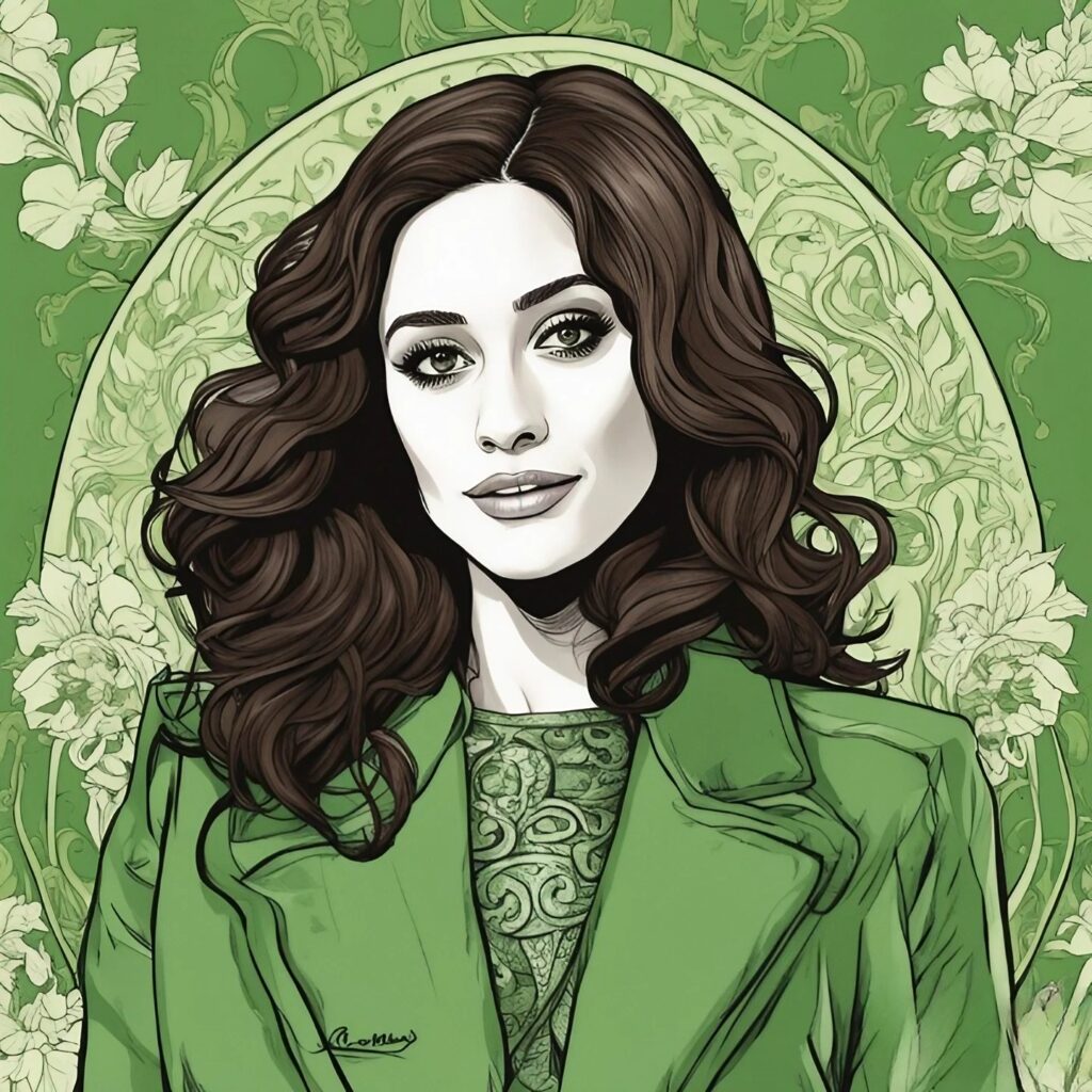 emmy rossum green portrait