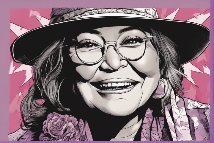 Roseanne Barr illustrated biography