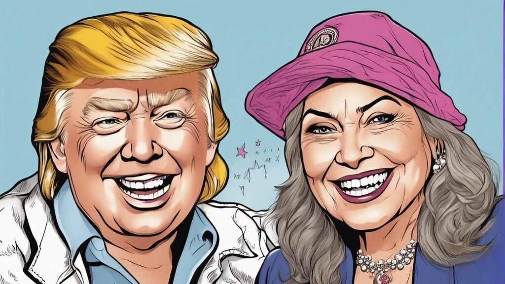 Roseanne Barr and donald trump