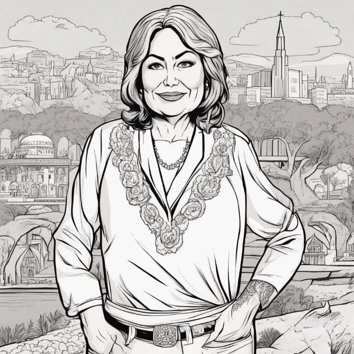 Roseanne Barr as a mormon