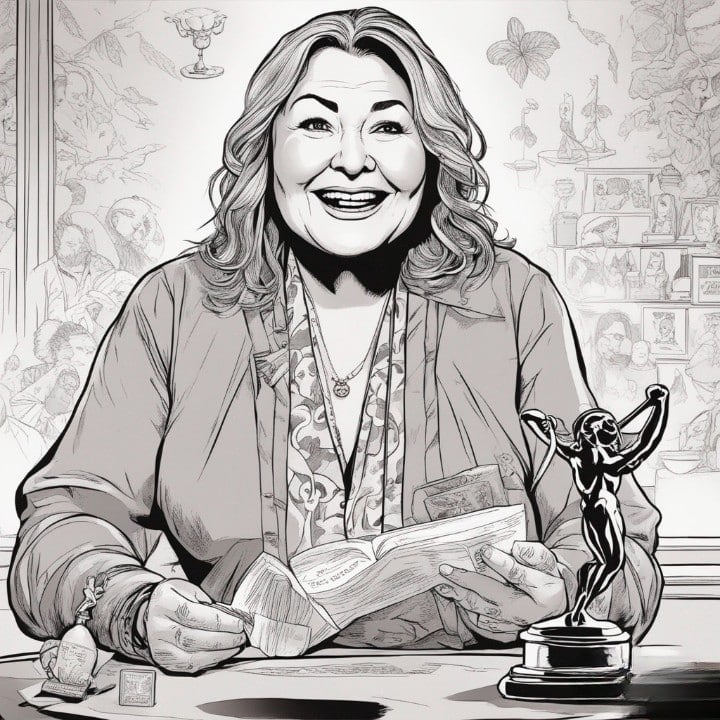 Roseanne Barr winnign emmys