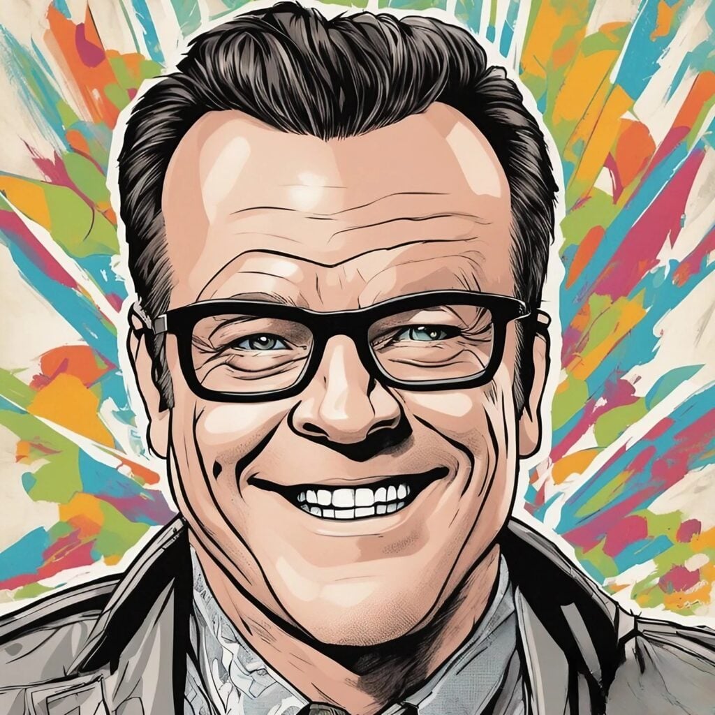 tom arnold colorful portrait