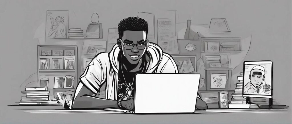 wack 100 as a kid on a laptop
