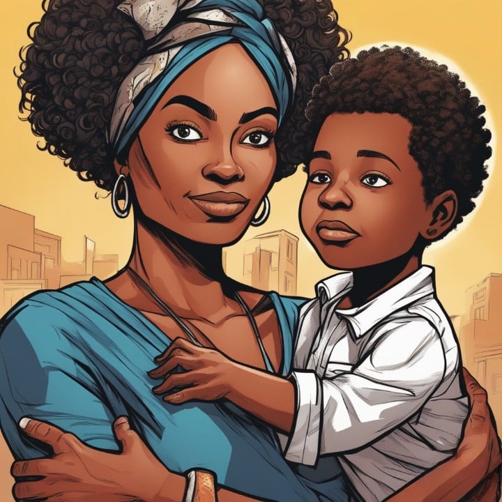 wack 100 as a kid with his mother