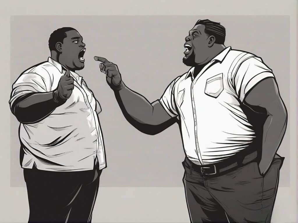 wack 100 arguing with artist