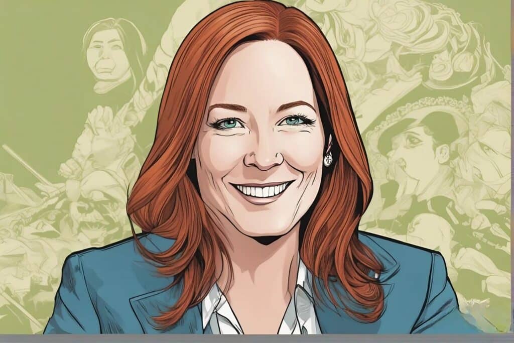 Jen Psaki illustrated biography