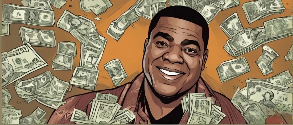 tracy morgan's ney worth, tracy morgan with money background