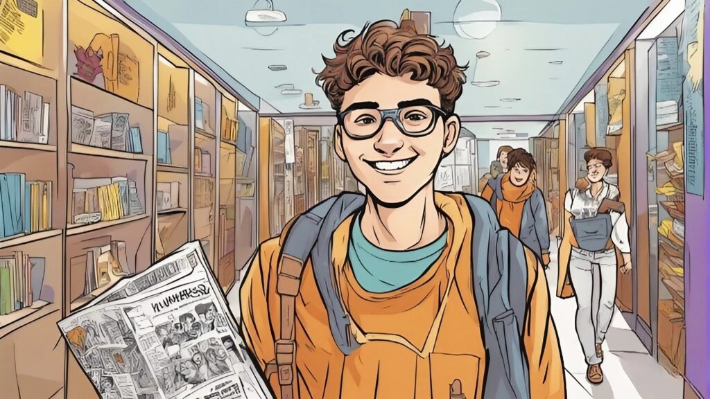 teenager in university