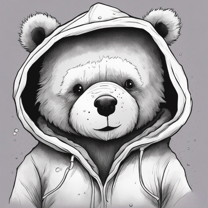 teedy bear with hoodie 