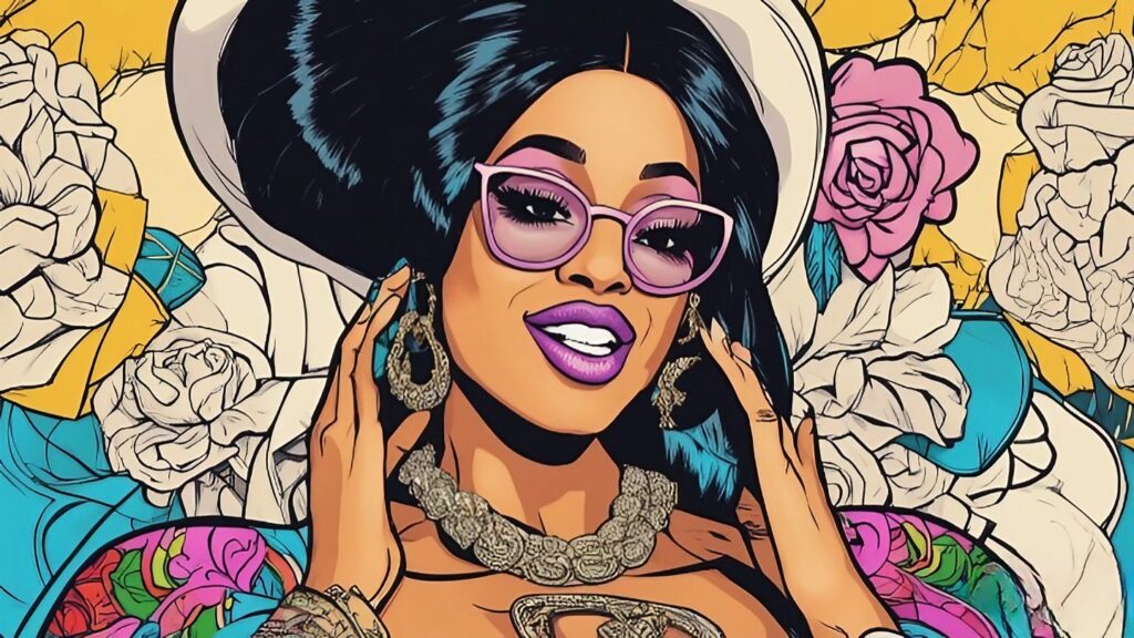 cardi B portrait