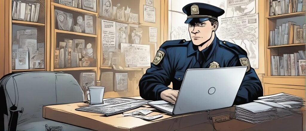 derek chauvin as a teenager on a laptop