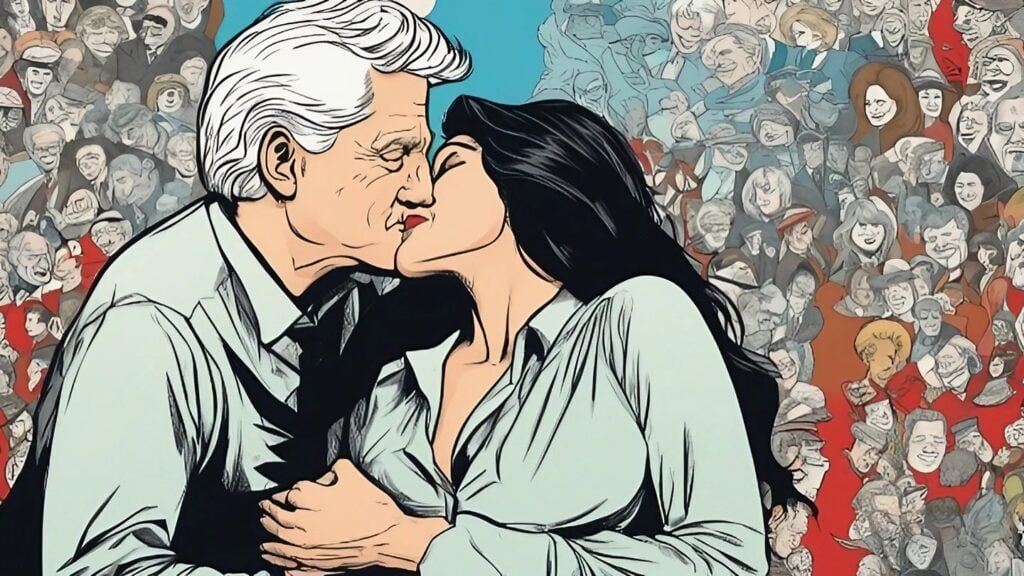 clinton-lewinsky kissing