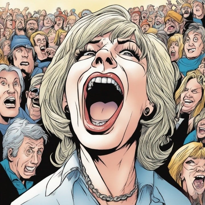 linda tripp being booed by public 