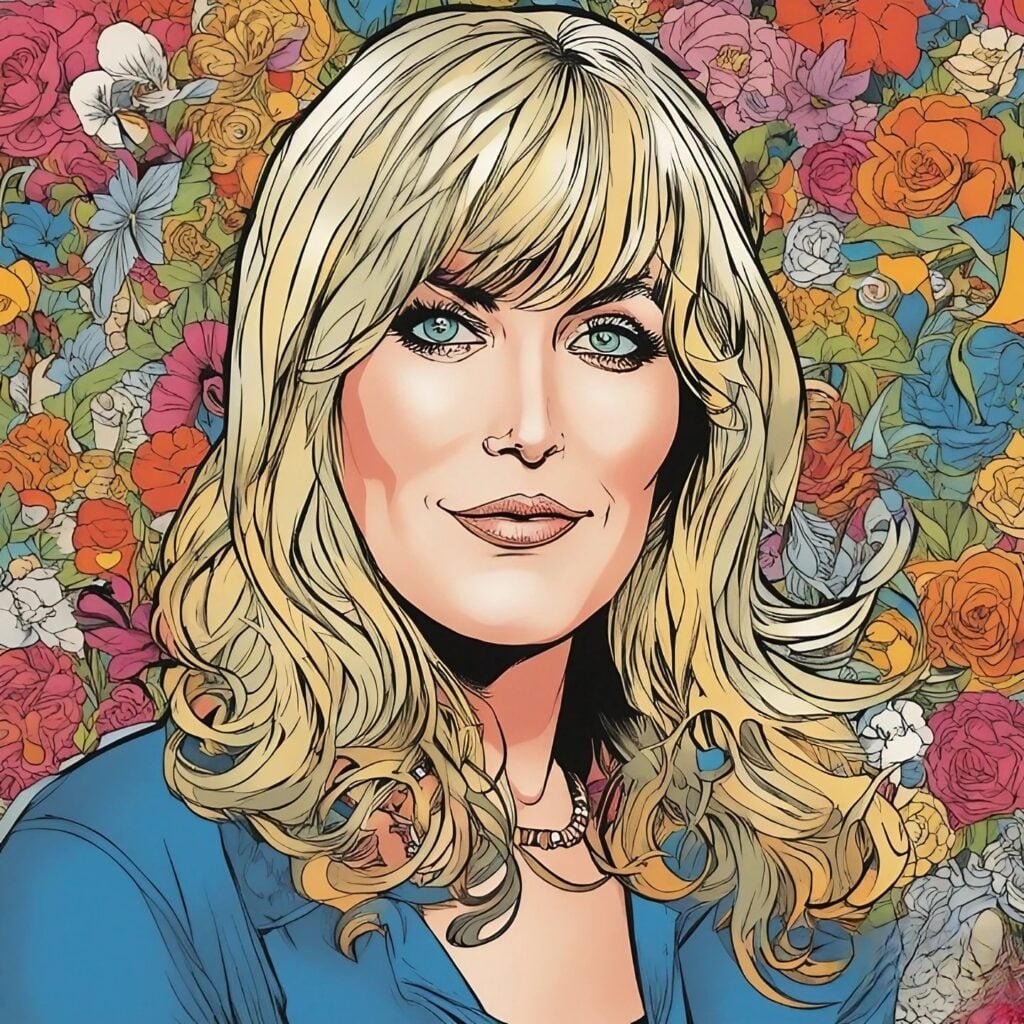 linda tripp colorful portrait