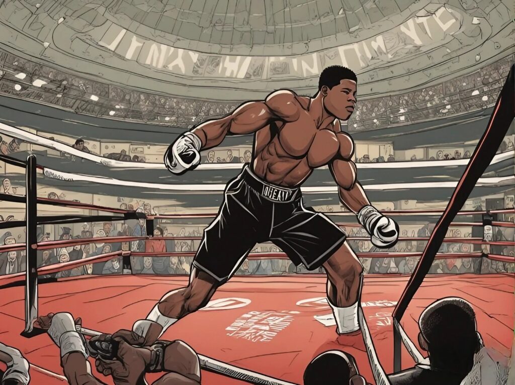 devin haney on the ring