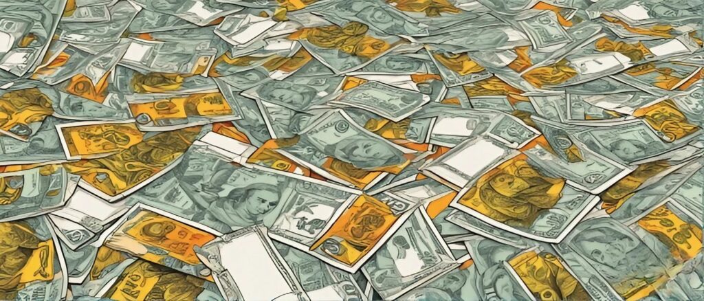 money on the floor